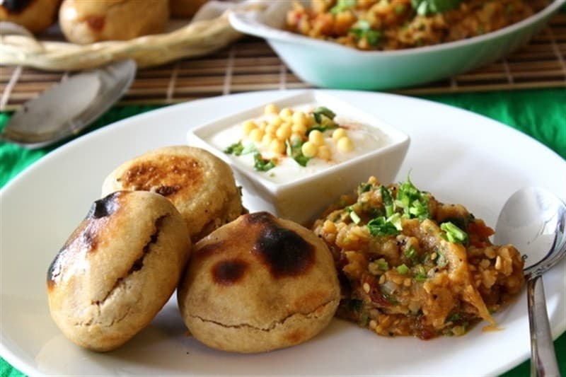 Authentic Charcoal-Baked Litti Chokha